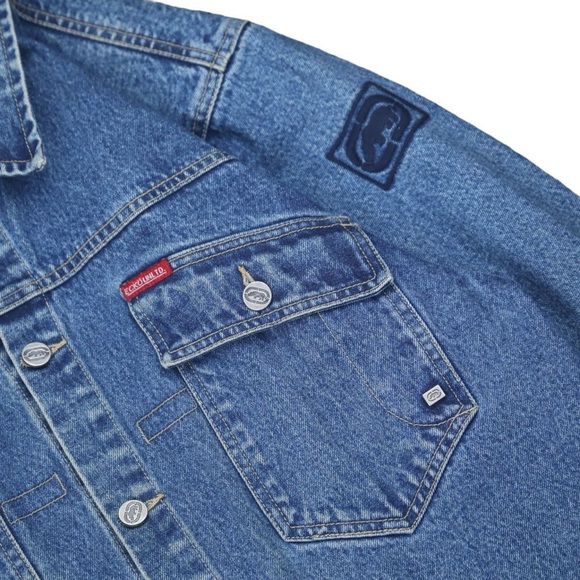 Vintage Ecko Unlimited Denim Jean Jacket size XL - Picture 4 of 8